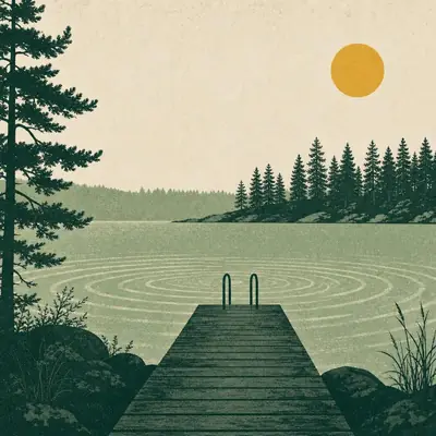 Illustration som visar miljön för badplats i Nacka