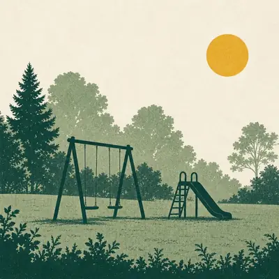 Illustration som visar miljön för lekplats i Göteborg